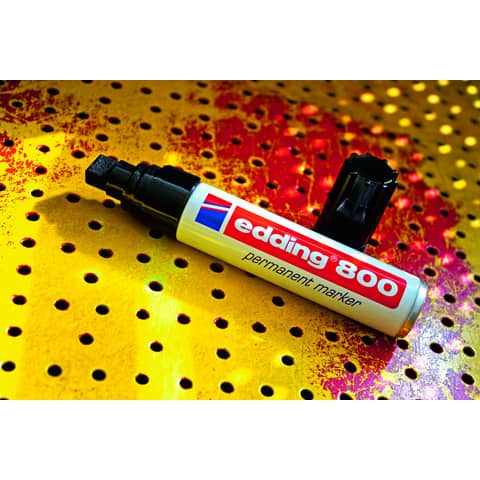 Marcatore permanente edding 800 punta scalpello 4-12 mm rosso E-800 002